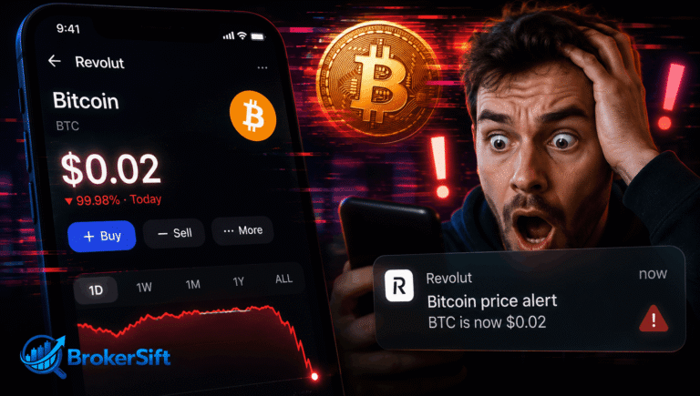 Bitcoin Briefly Hits $0.02 on Revolut — Users Spot Strange Price Glitch
