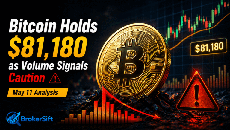 Bitcoin Holds $81,180 as Volume Signals Caution — May 11 Analysis
