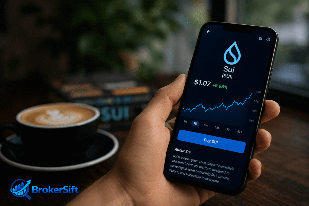 Sui (SUI) Trades at $1.07.BrokerSift 